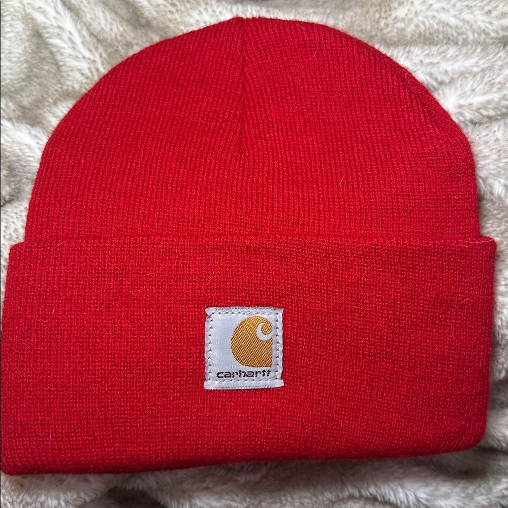 Carhartt Bold Red Knit Hat